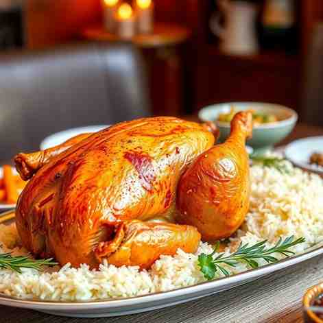 Roast Turkey with Basmati Rice - Ramadan Feast Meal Prep